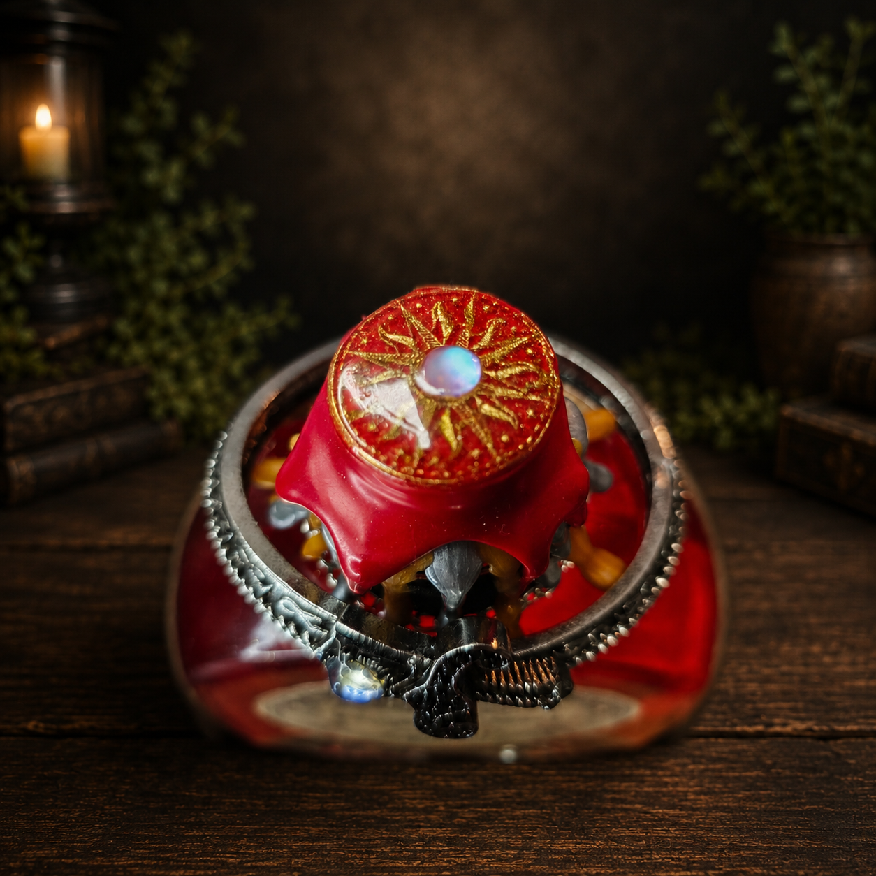 Handmade Potion of Heroism Bottle – Color Changing Fantasy Decor – Courage Under Fire Legendary