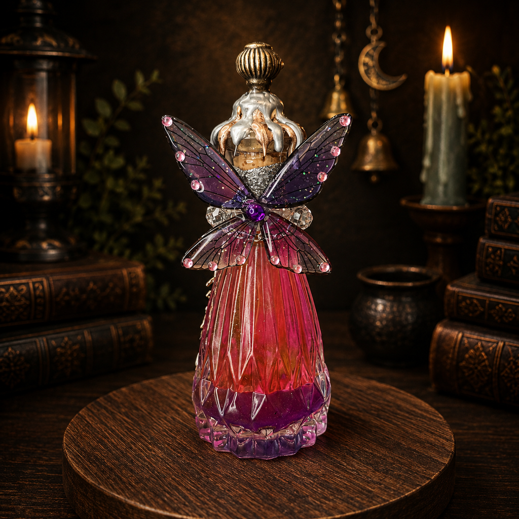 Handmade Fairy Glow Decorative Potion Bottle Prop Color Changing Pink to Purple