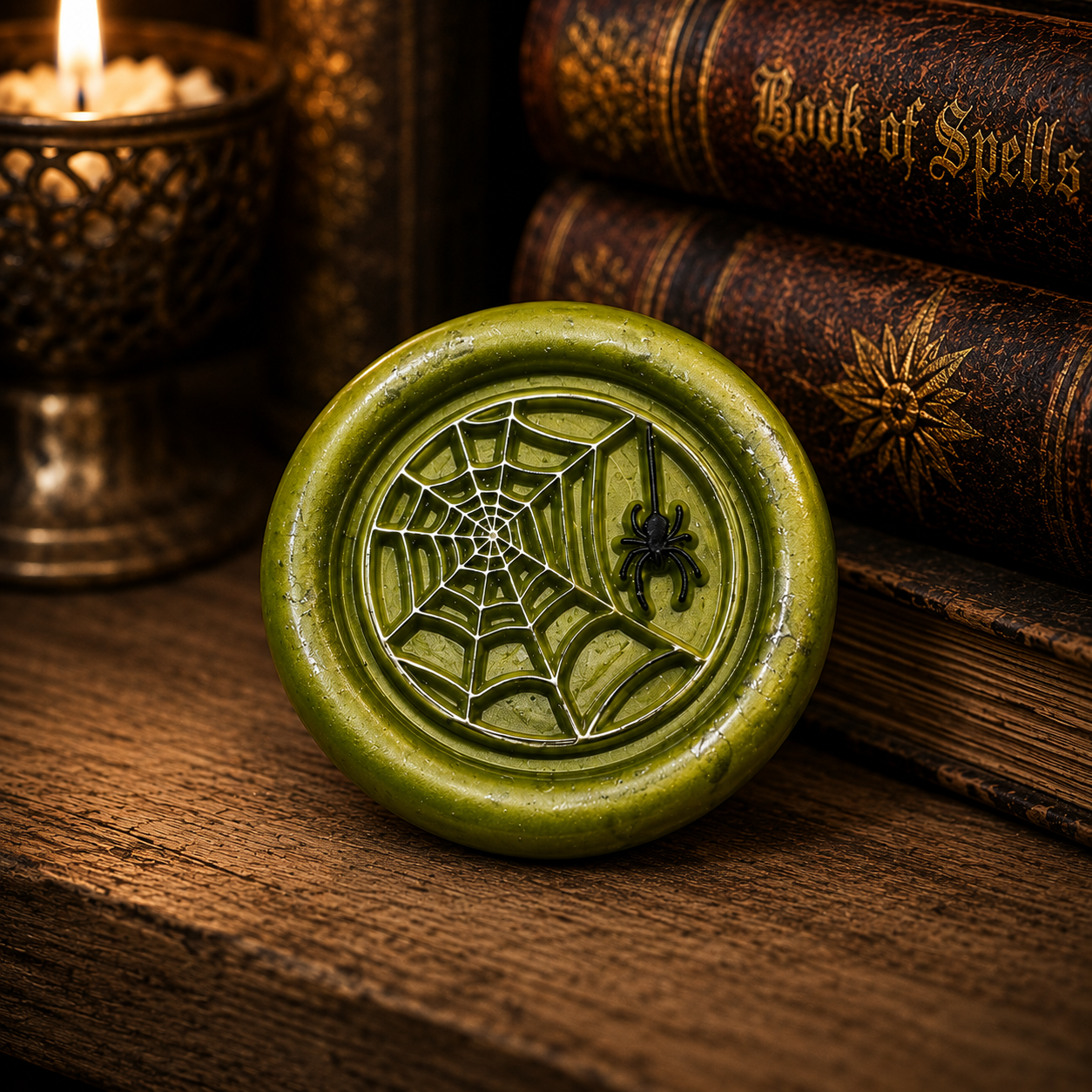 Handmade Halloween Wax Seals Various Styles, Pumpkins, Spiders, Cats, Spooky Scarecrow Wax Seal with Adhesive