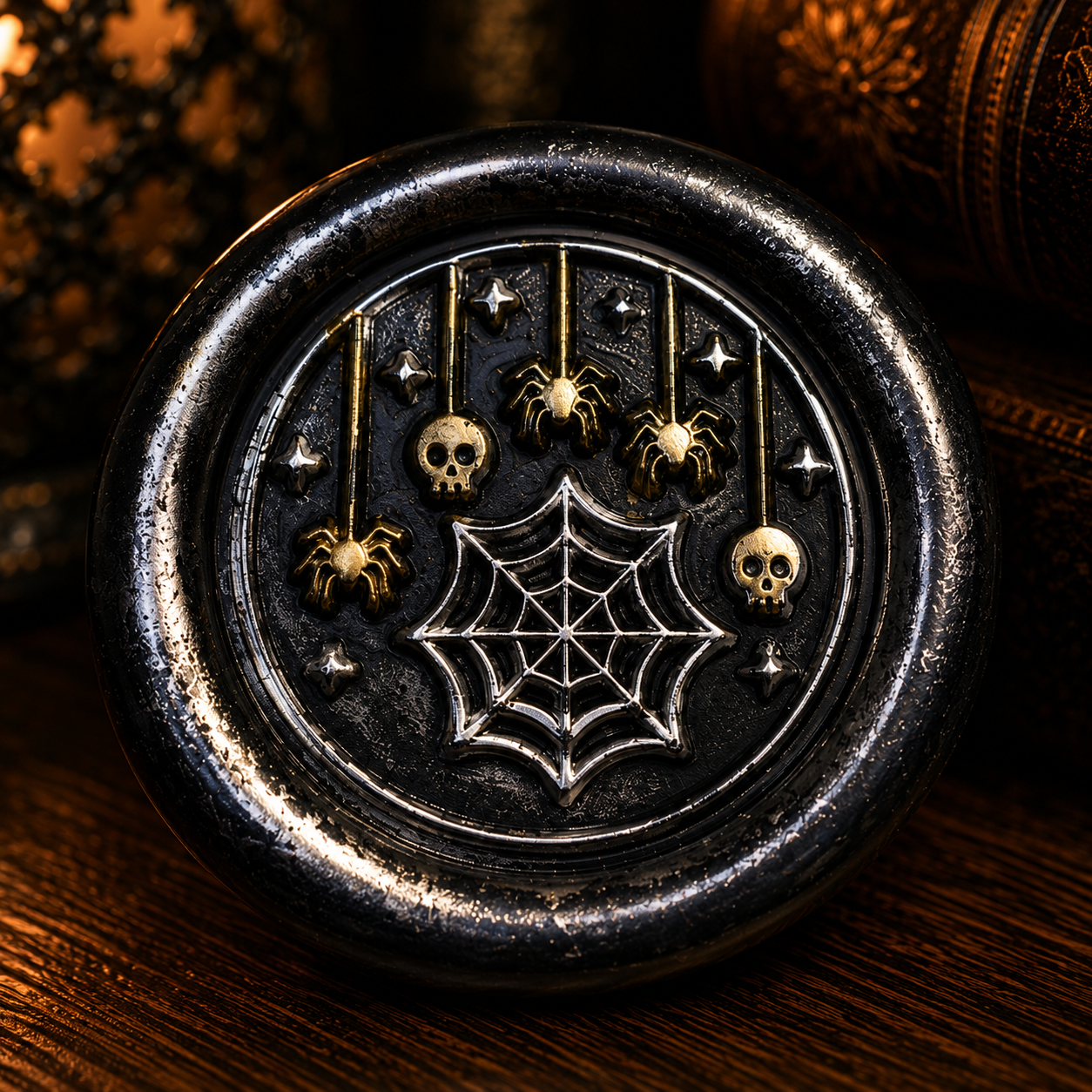 Handmade Halloween Wax Seals Various Styles, Pumpkins, Spiders, Cats, Spooky Scarecrow Wax Seal with Adhesive