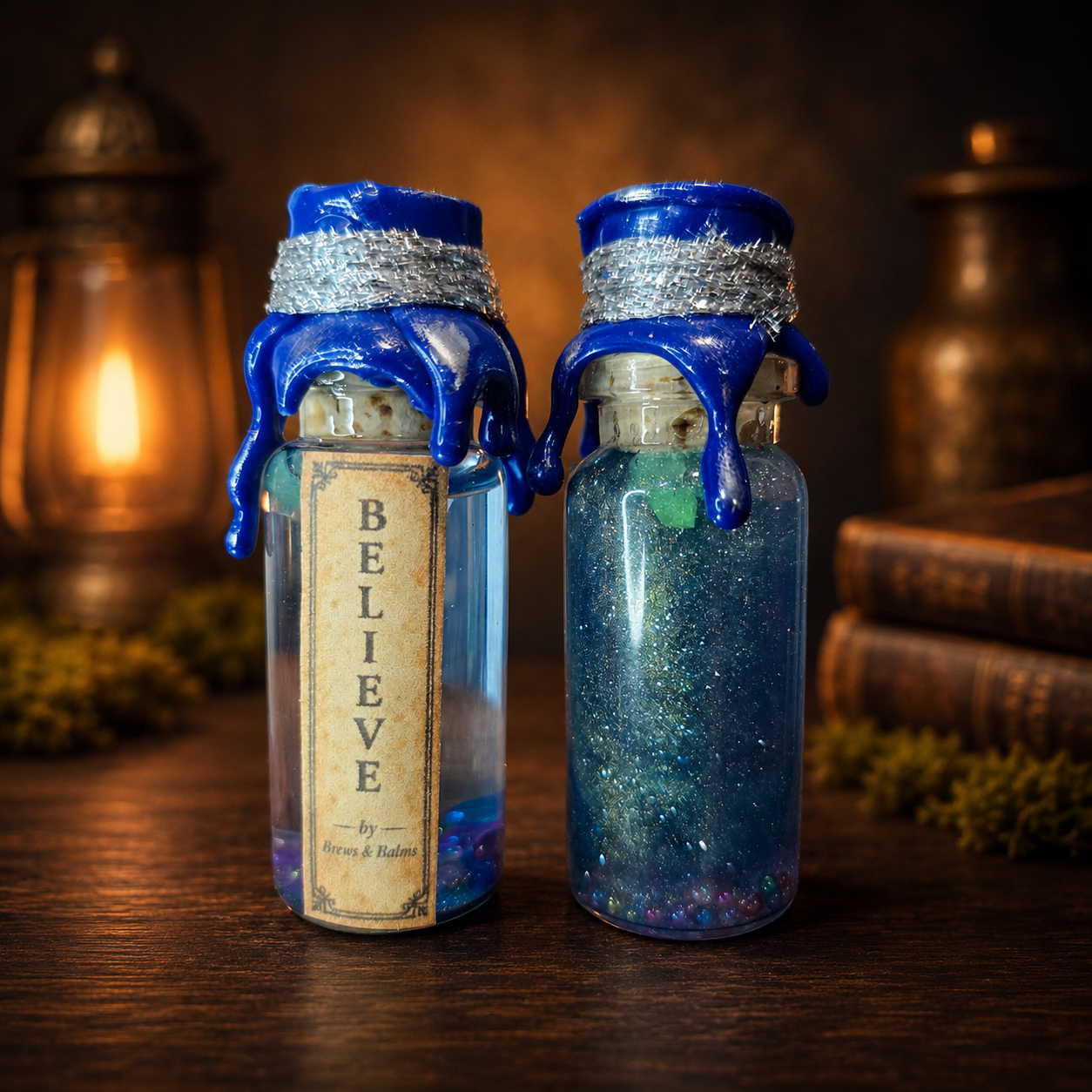 Handmade Mini affirmation decorative potion bottles - Believe - Love - Magic - Halo - Thrive - Stargazer - Shimmer
