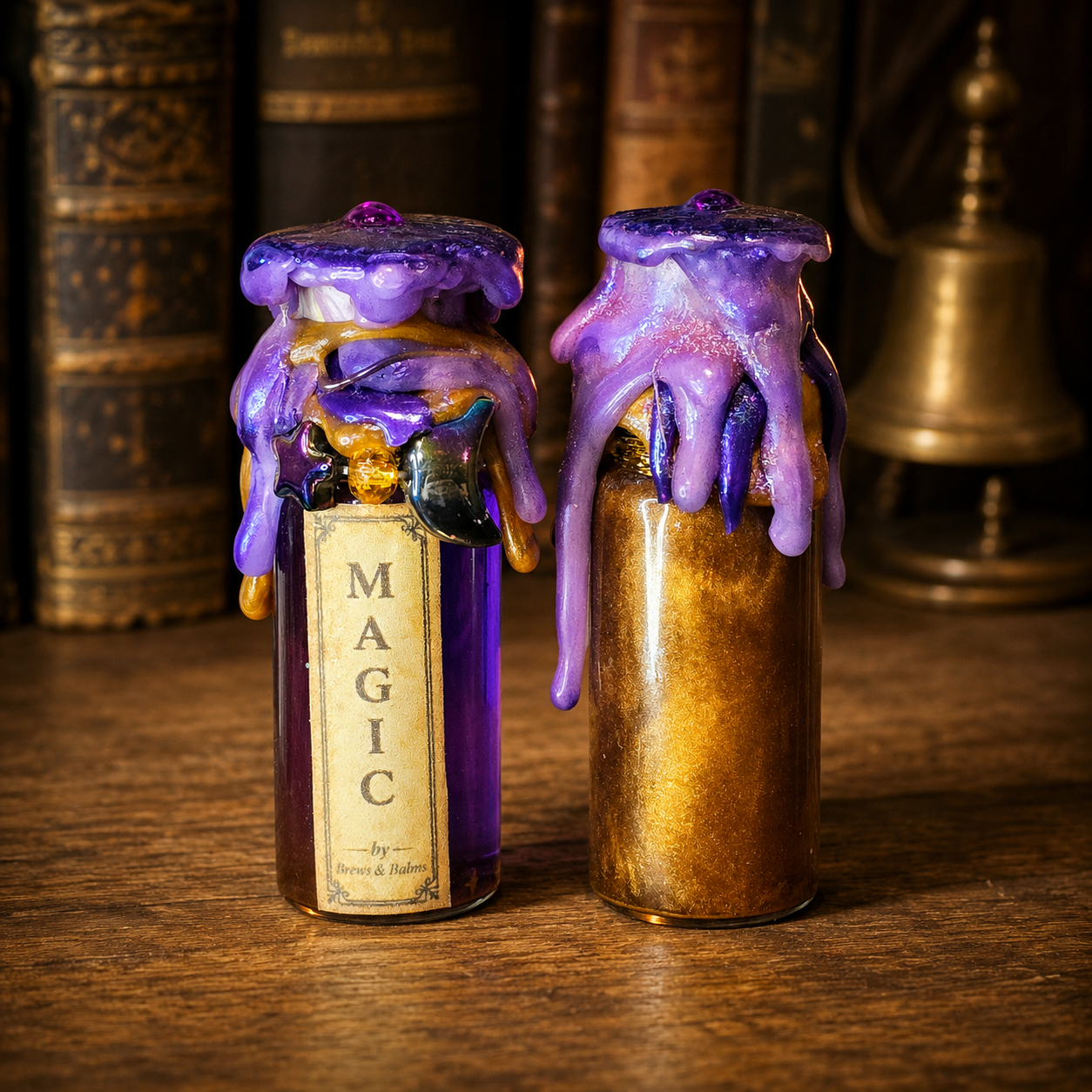 Handmade Mini affirmation decorative potion bottles - Believe - Love - Magic - Halo - Thrive - Stargazer - Shimmer