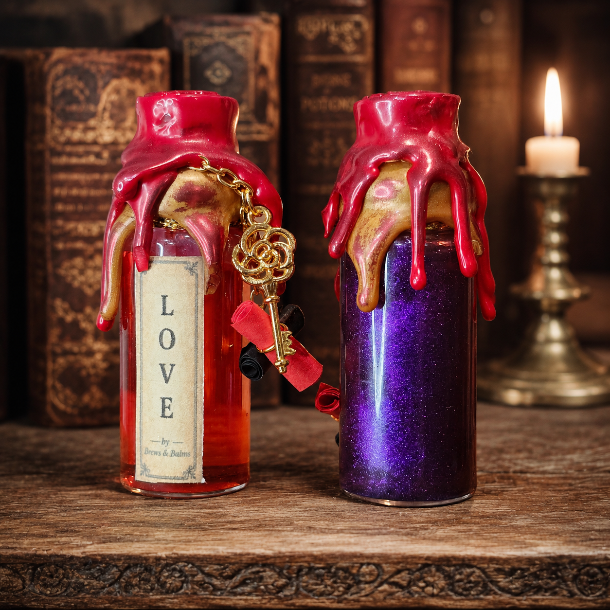 Handmade Mini affirmation decorative potion bottles - Believe - Love - Magic - Halo - Thrive - Stargazer - Shimmer