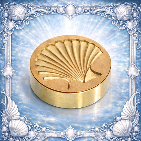 Scallop Shell Wax Seal Stamp — 0.98 Inch, for sealing letters, gifts and more