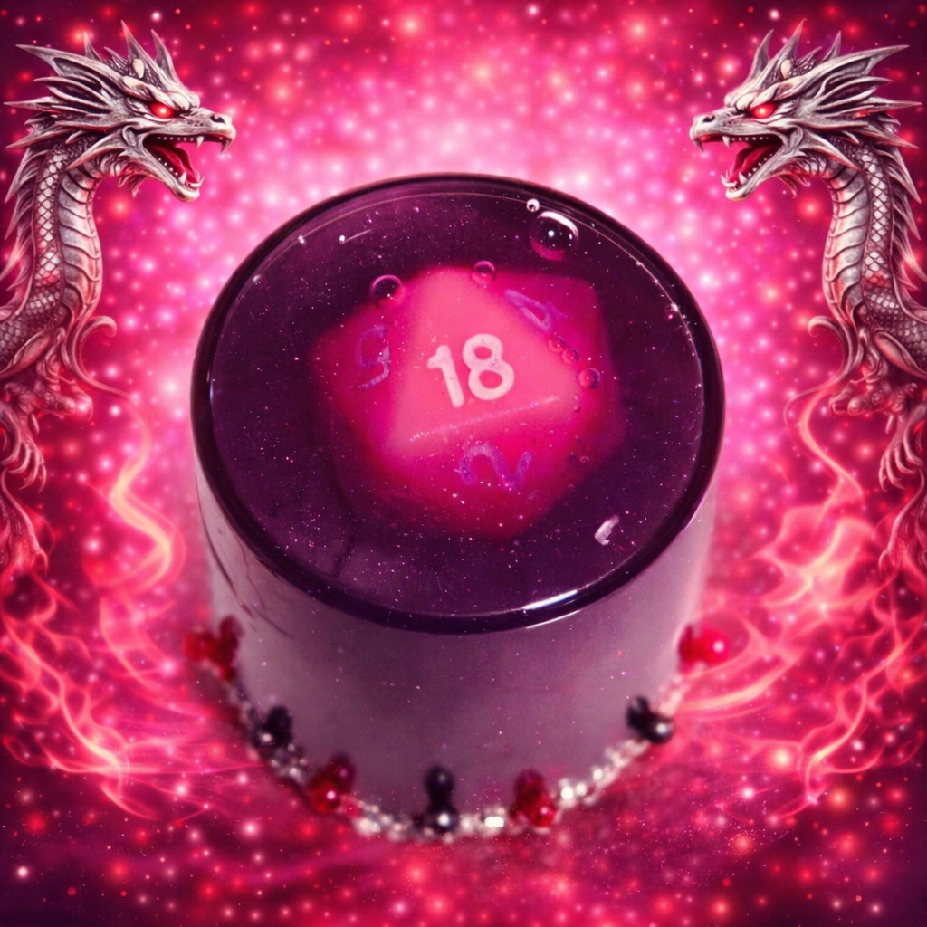 Natural 20 Dice D20 Potion Prop A Color Changing decorative bottle prop