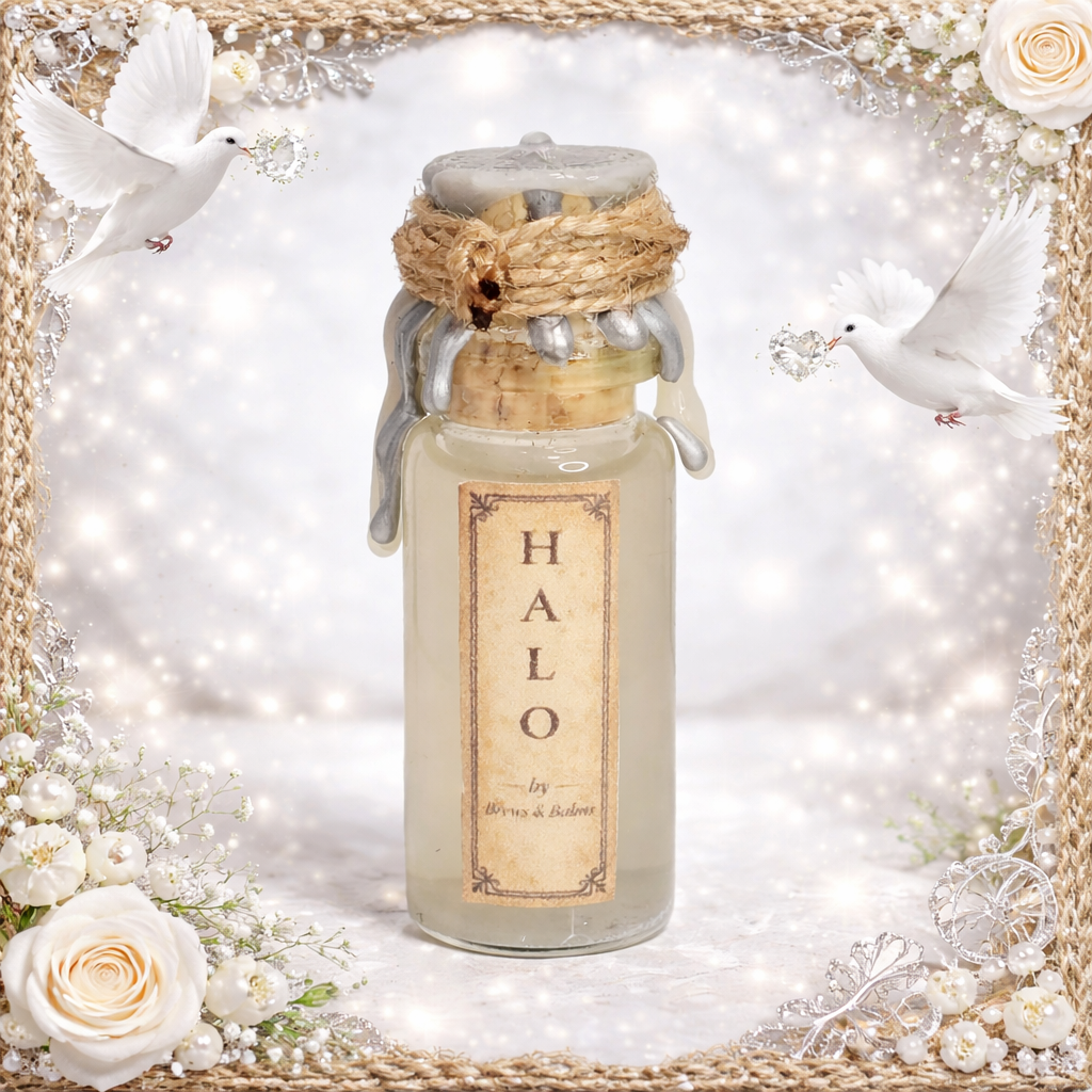 Halo Clear to Silver Color-Changing Decorative Mini Potion Bottle Prop