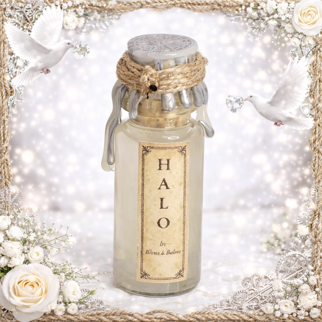Halo Clear to Silver Color-Changing Decorative Mini Potion Bottle Prop