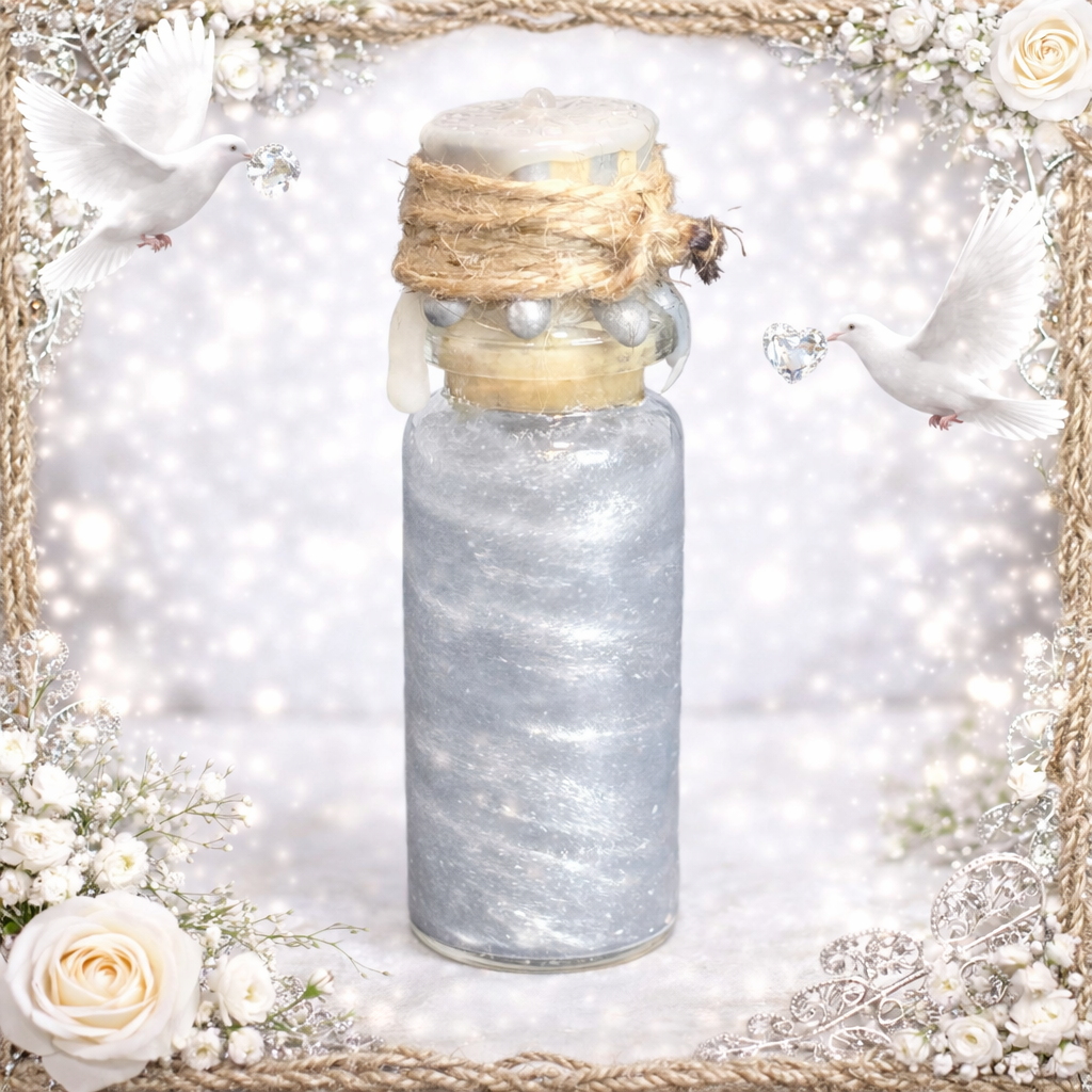 Halo Clear to Silver Color-Changing Decorative Mini Potion Bottle Prop