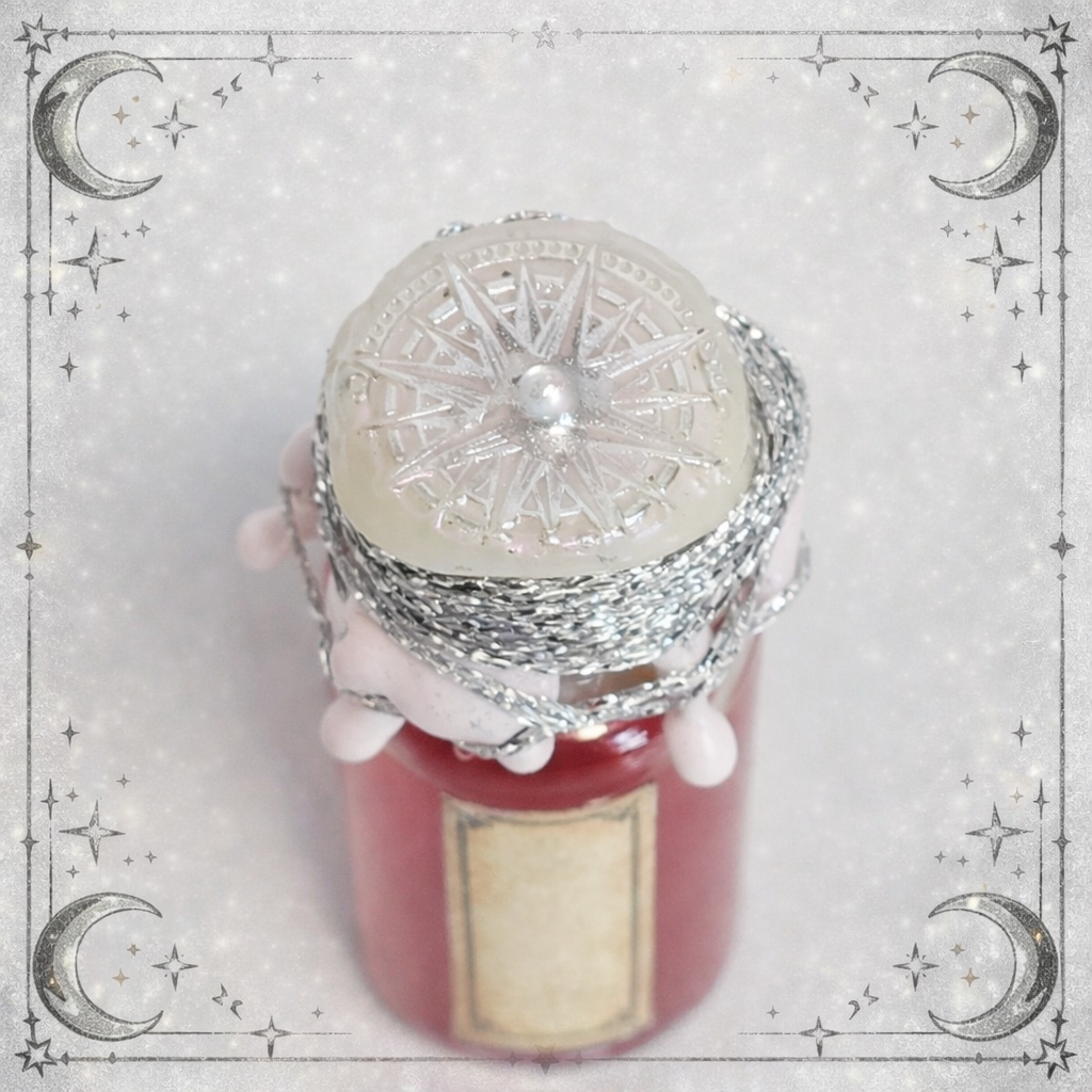 Shimmer Red to Pink Color-Changing Decorative Mini Potion Bottle Prop