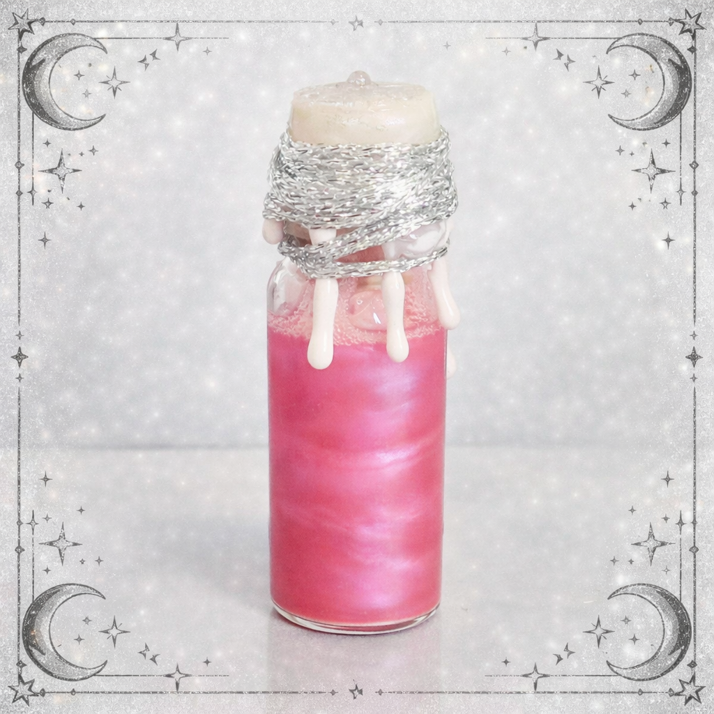 Shimmer Red to Pink Color-Changing Decorative Mini Potion Bottle Prop