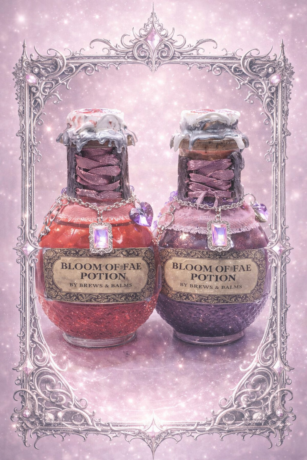 Bloom of Fae Color-Changing Decorative Potion Prop 5.5" Tall