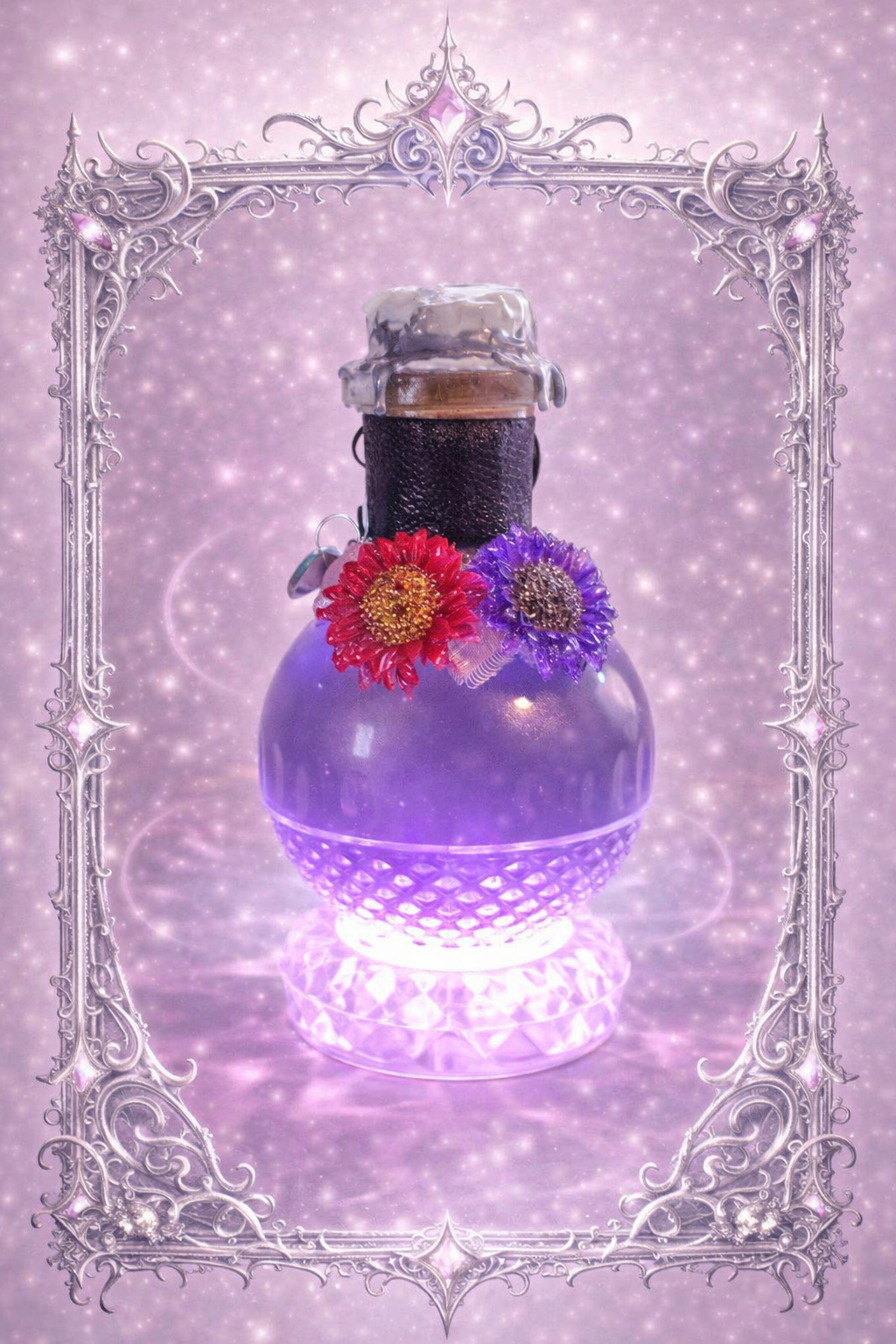 Bloom of Fae Color-Changing Decorative Potion Prop 5.5" Tall
