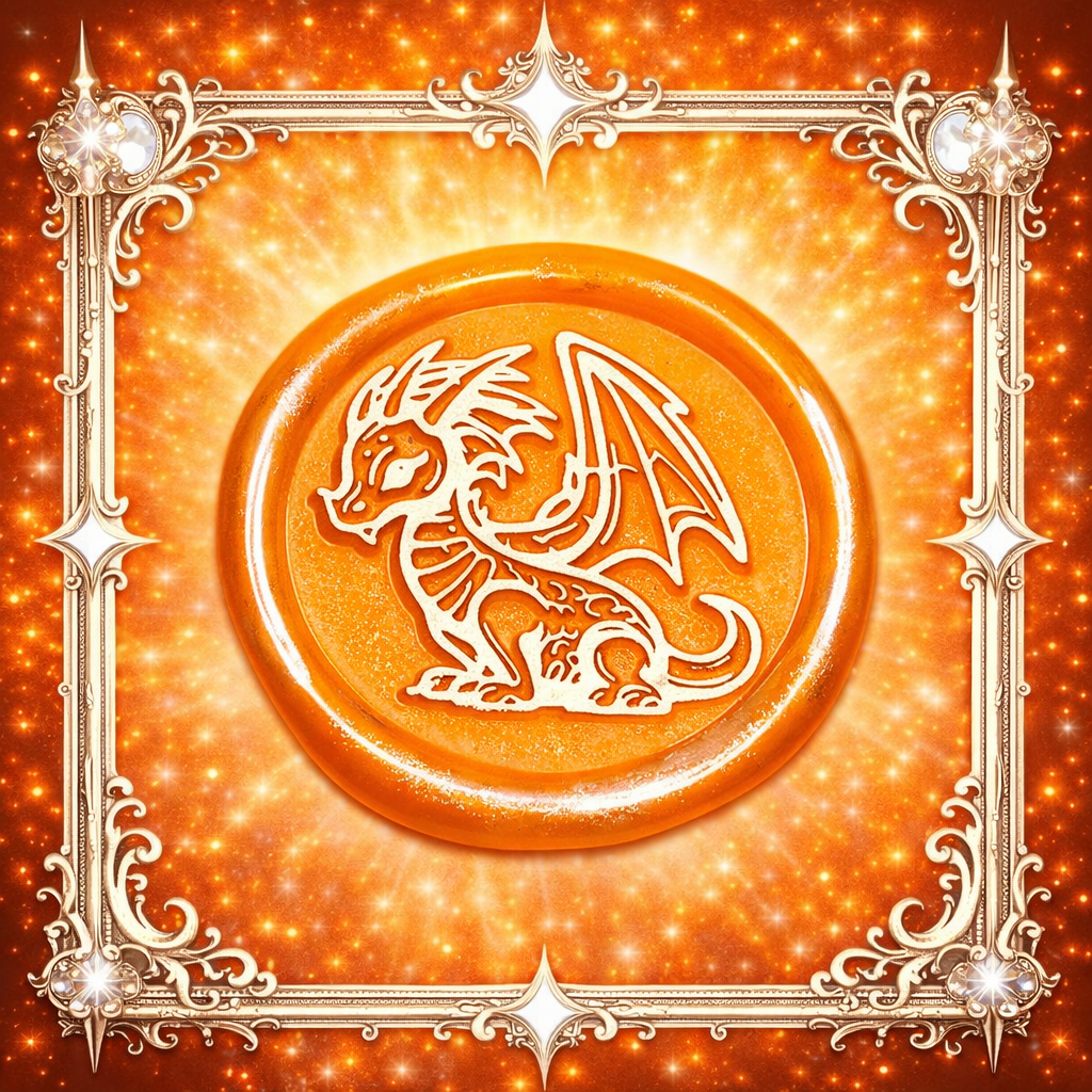 Cute Dragon Envelope Wax Seals – Peel & Stick • Multiple Colors