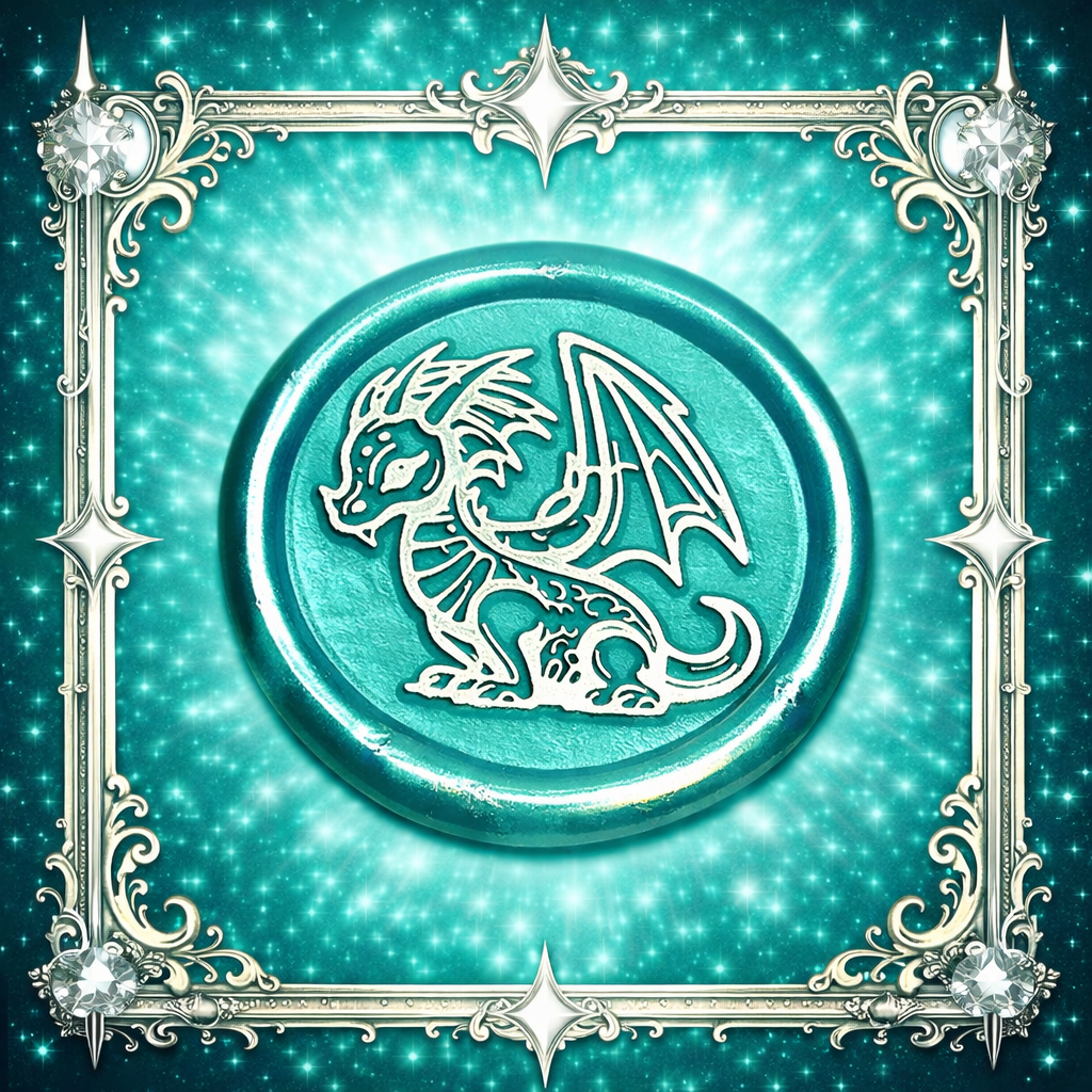 Cute Dragon Envelope Wax Seals – Peel & Stick • Multiple Colors