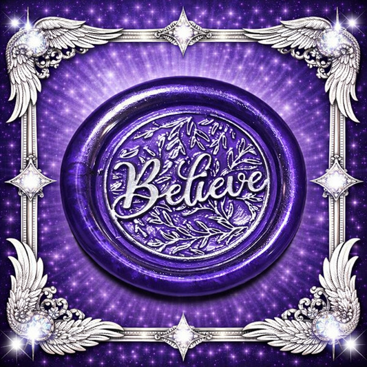 Believe Wax Seals – Peel & Stick • Multiple Colors Silver & Gold Accents