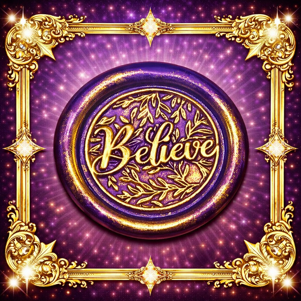 Believe Wax Seals – Peel & Stick • Multiple Colors Silver & Gold Accents