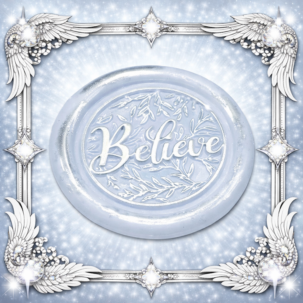 Believe Wax Seals – Peel & Stick • Multiple Colors Silver & Gold Accents