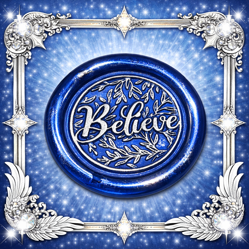 Believe Wax Seals – Peel & Stick • Multiple Colors Silver & Gold Accents