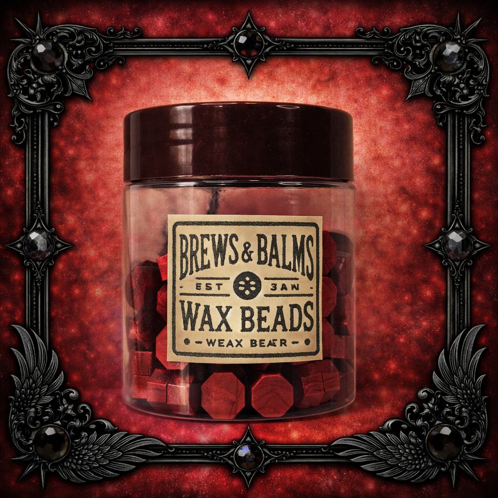 100 Count Wax Beads for Wax Sealing DIY Wax Seals - Various Colors - by Brews & Balms