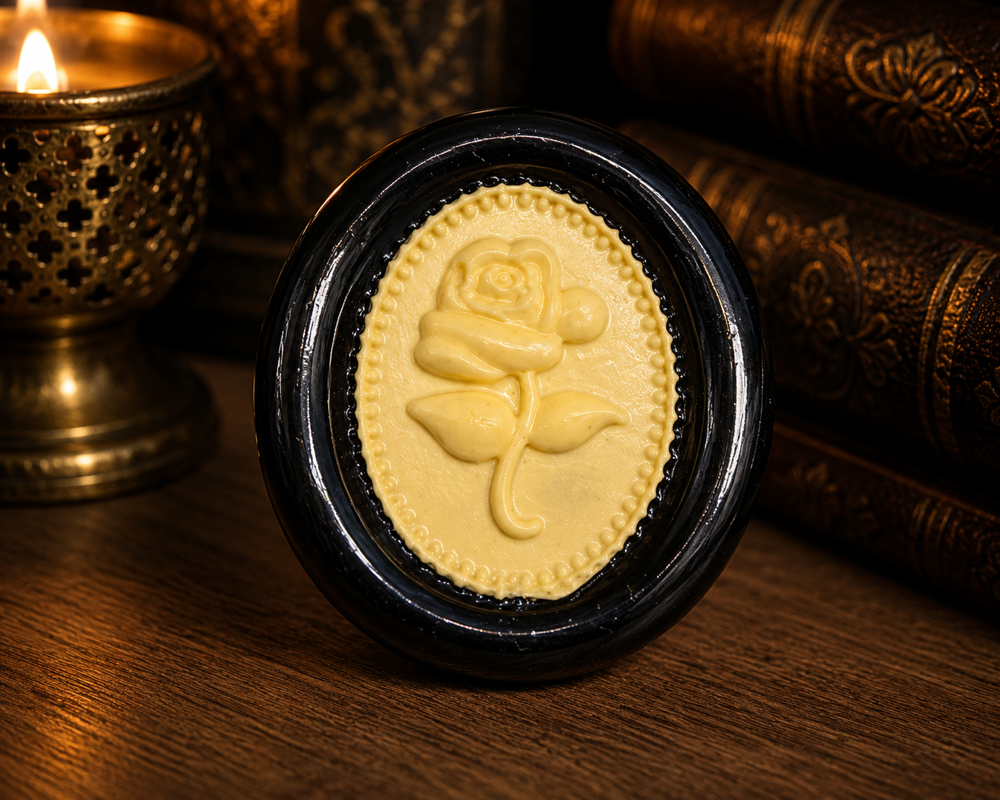 Handmade Gothic Rose Two Color Wax Seals Peel & Stick Multiple Colors