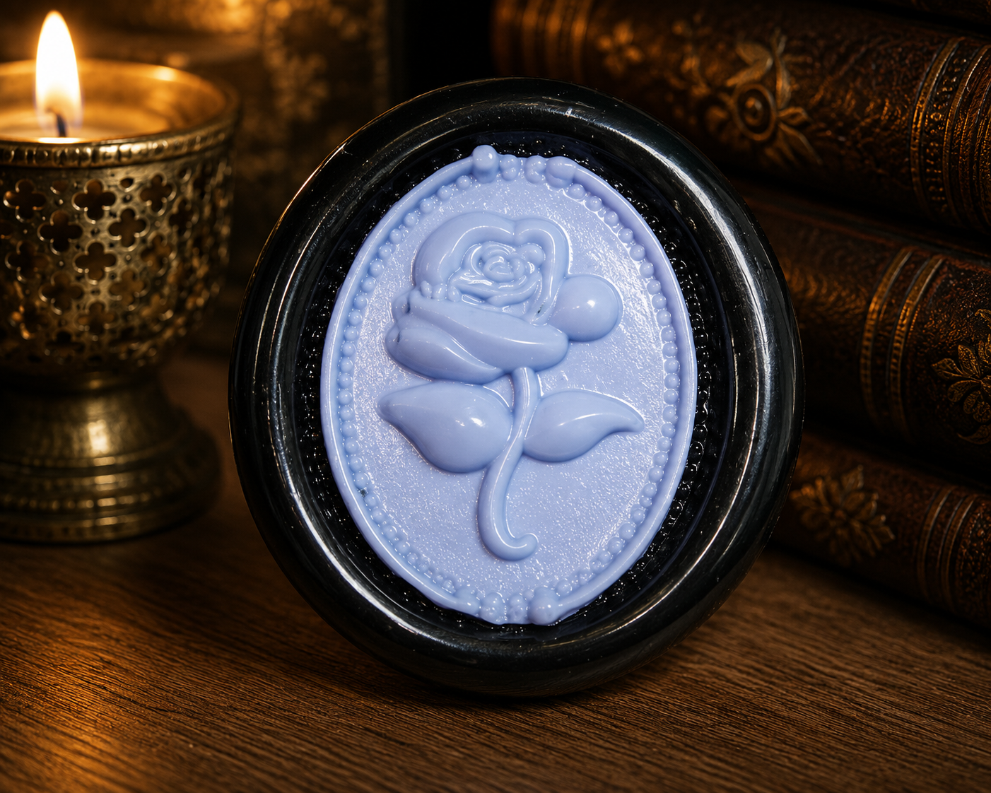 Handmade Gothic Rose Two Color Wax Seals Peel & Stick Multiple Colors
