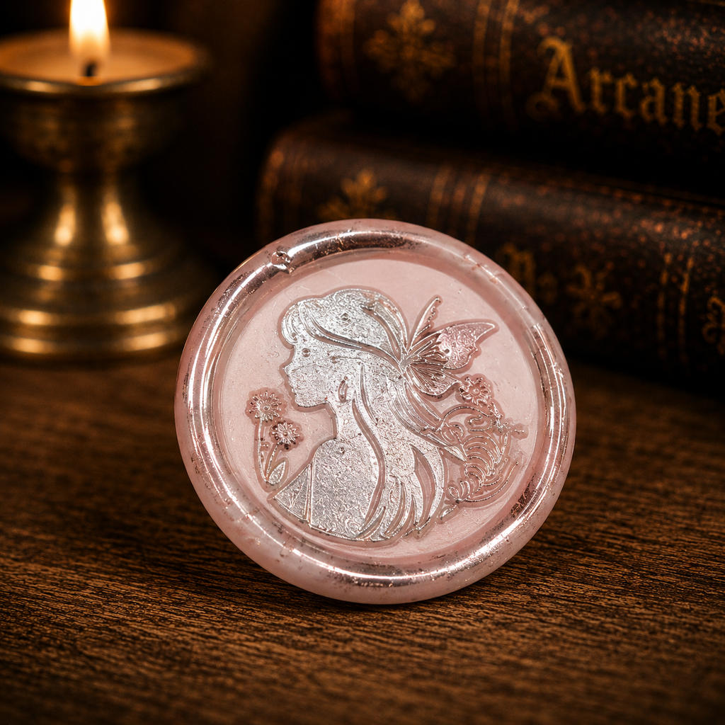 Handmade Fairy Peel & Stick Wax Seals – Set of 6 Envelope Seals