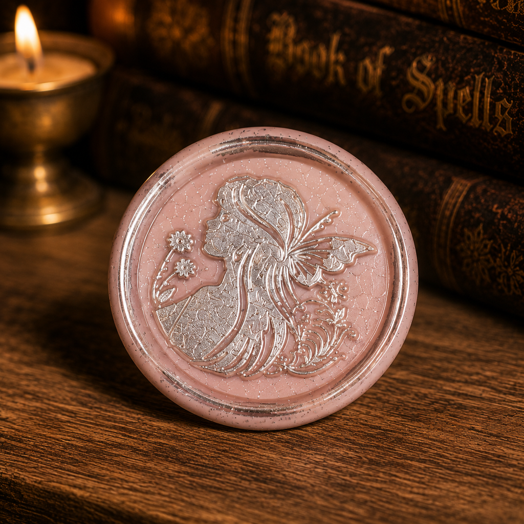 Handmade Fairy Peel & Stick Wax Seals – Set of 6 Envelope Seals