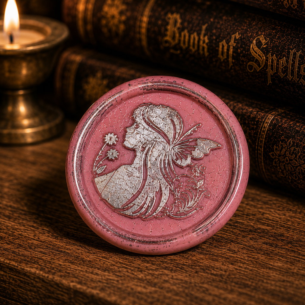 Handmade Fairy Peel & Stick Wax Seals – Set of 6 Envelope Seals