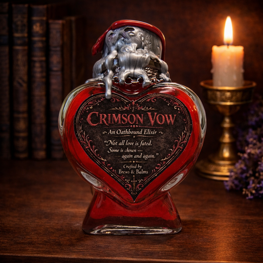 Crimson Vow An Oathbound Elixir Decorative Potion Prop 3.5” tall
