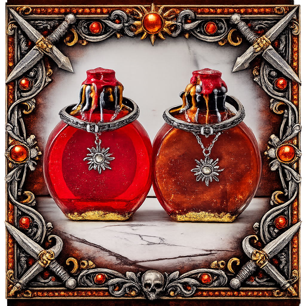 Potion of Heroism Bottle – Color Changing Fantasy Decor – Courage Under Fire Legendary