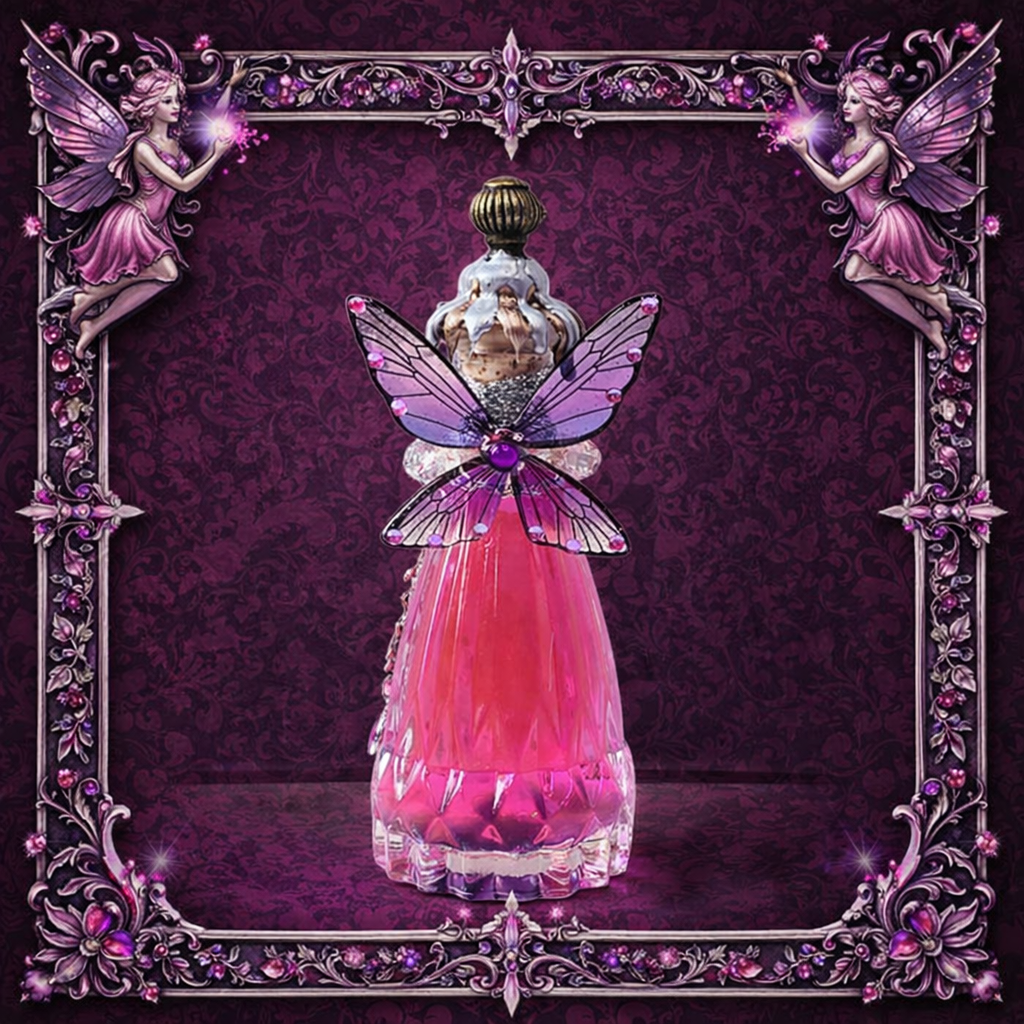 Fairy Glow Decorative Potion Bottle Prop Color Changing Pink to Purple