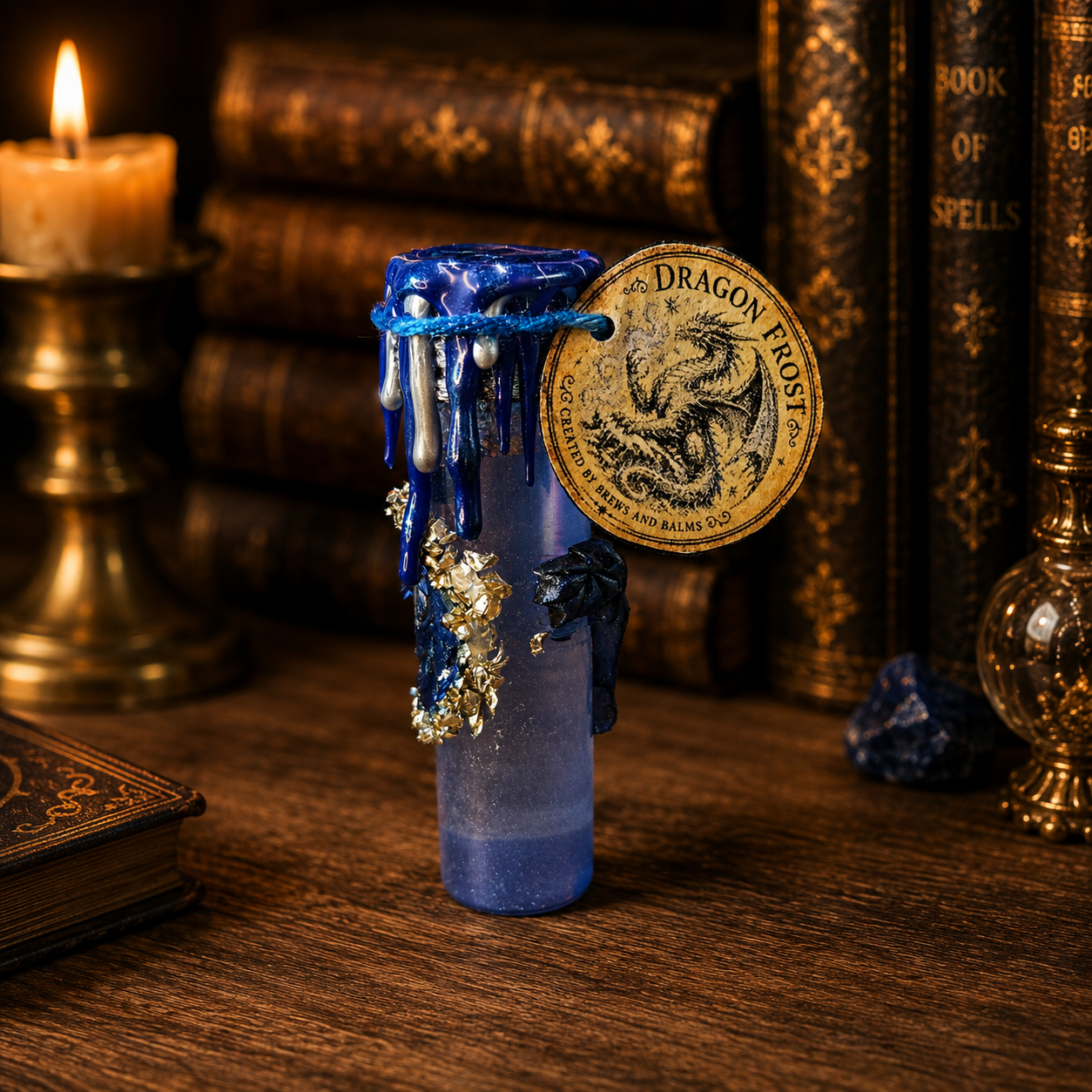 Dragon Frost Decorative Potion Bottle Prop | Dragoncore Fantasy Decor