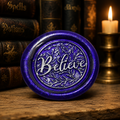 Believe Wax Seals – Peel & Stick • Multiple Colors Silver & Gold Accents