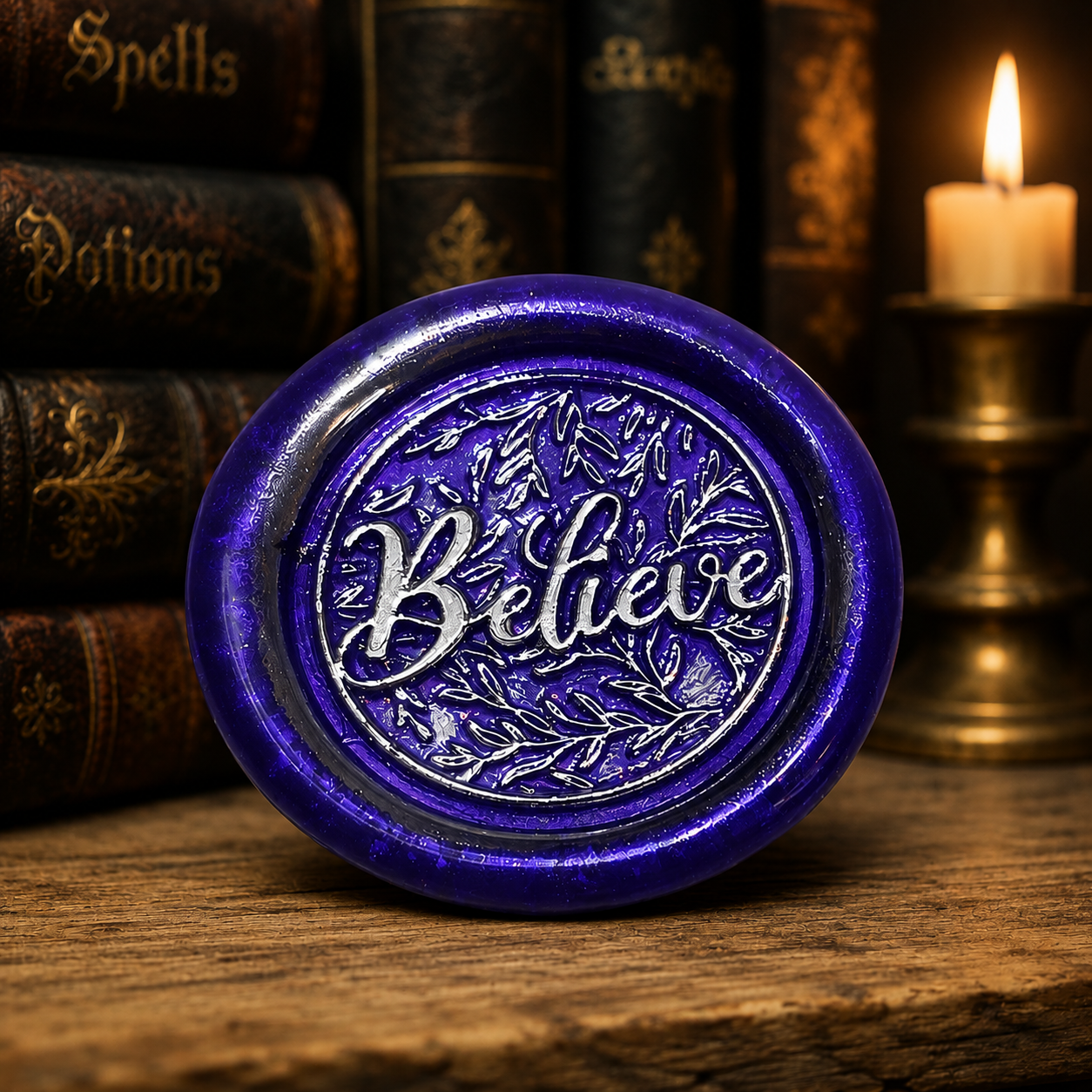 Believe Wax Seals – Peel & Stick • Multiple Colors Silver & Gold Accents