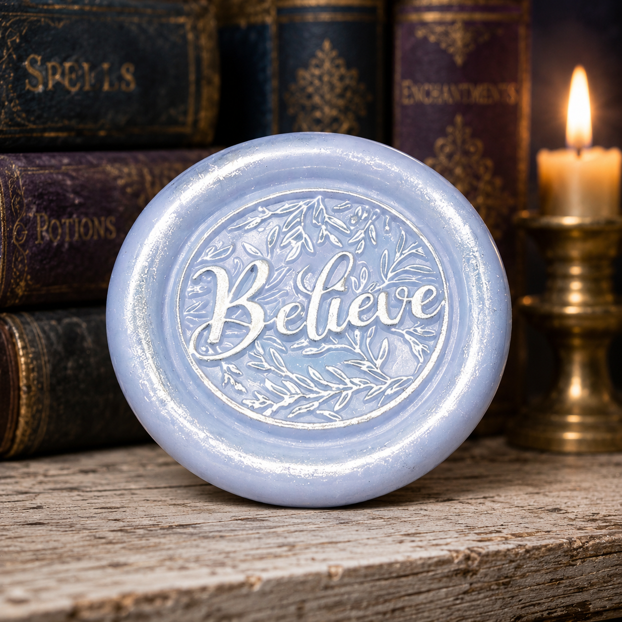 Believe Wax Seals – Peel & Stick • Multiple Colors Silver & Gold Accents