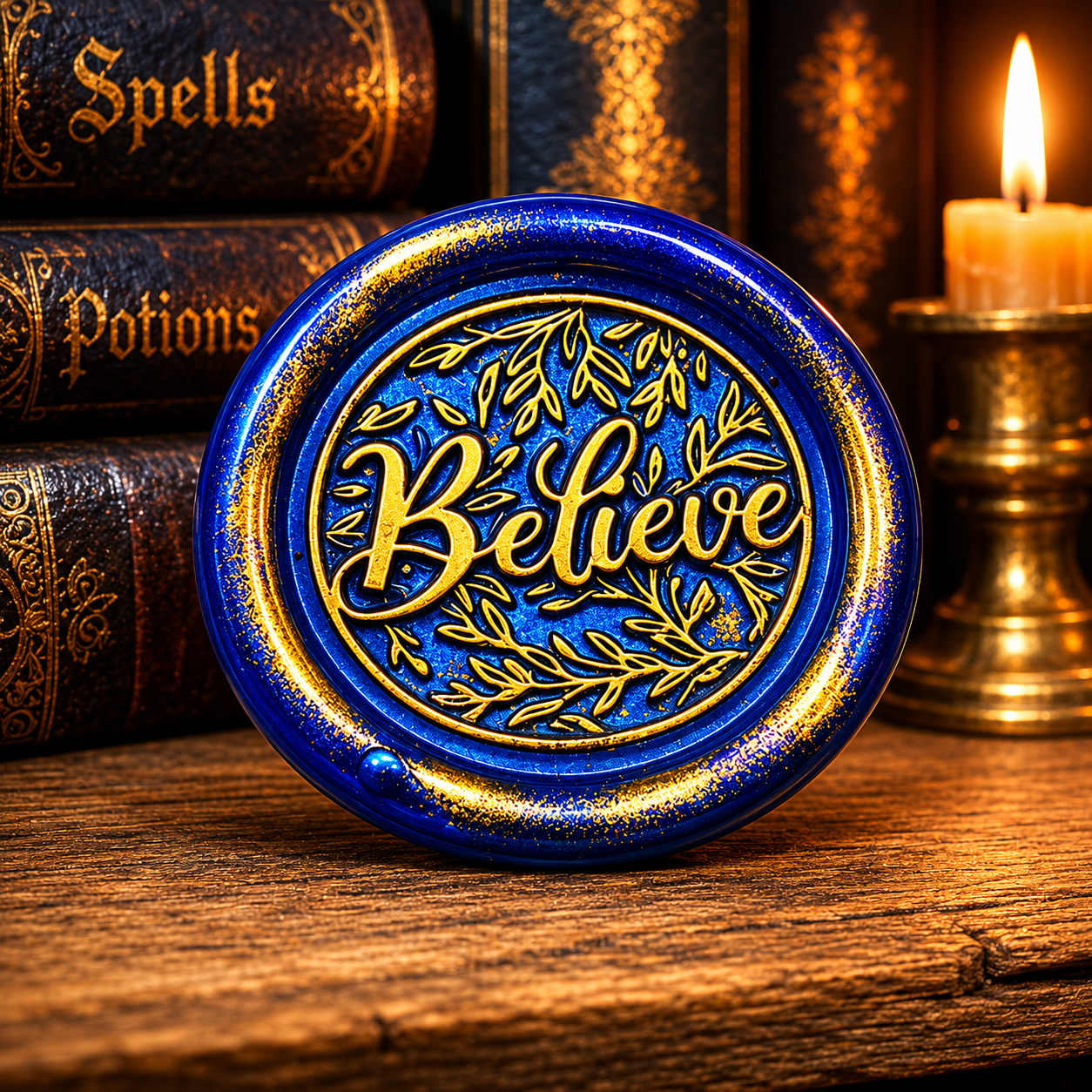 Believe Wax Seals – Peel & Stick • Multiple Colors Silver & Gold Accents