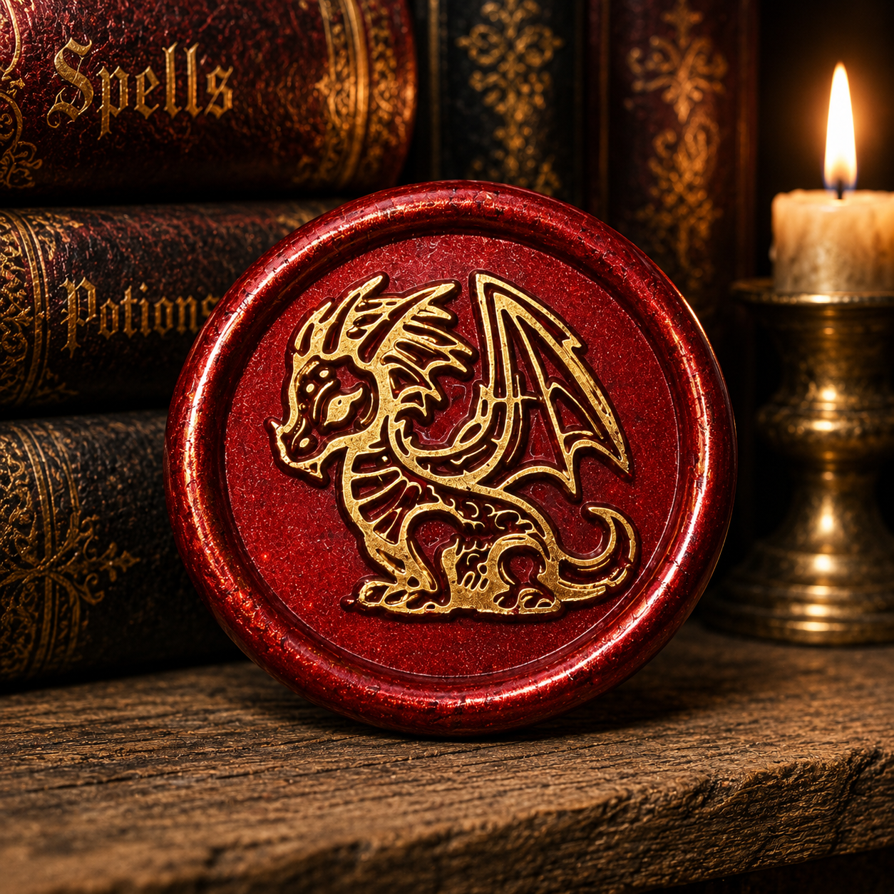 Dragon Envelope Wax Seals – Peel & Stick • Multiple Colors