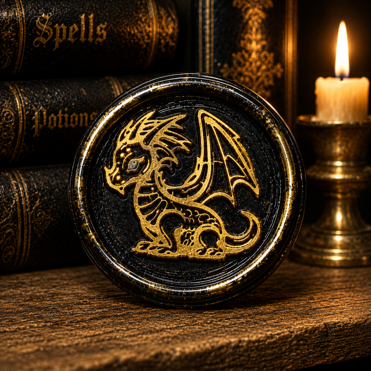 Dragon Envelope Wax Seals – Peel & Stick • Multiple Colors