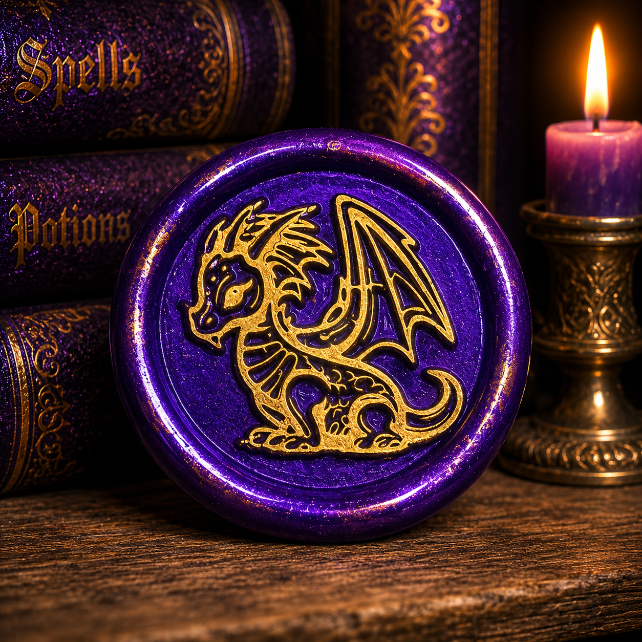 Dragon Envelope Wax Seals – Peel & Stick • Multiple Colors