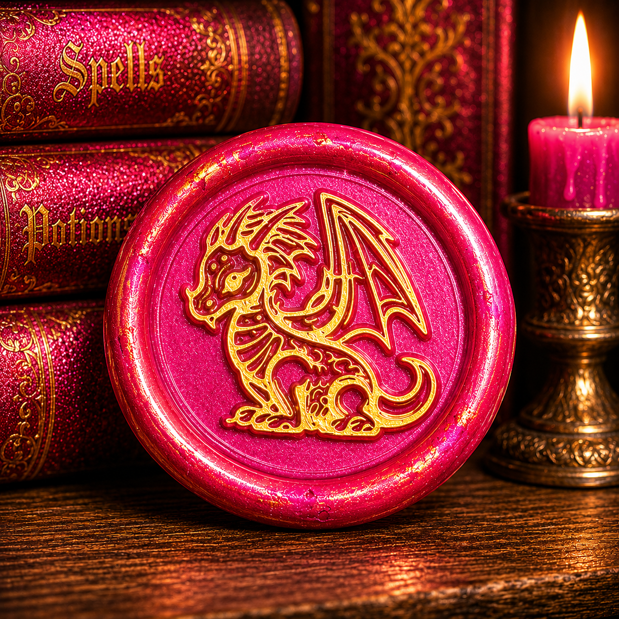 Dragon Envelope Wax Seals – Peel & Stick • Multiple Colors