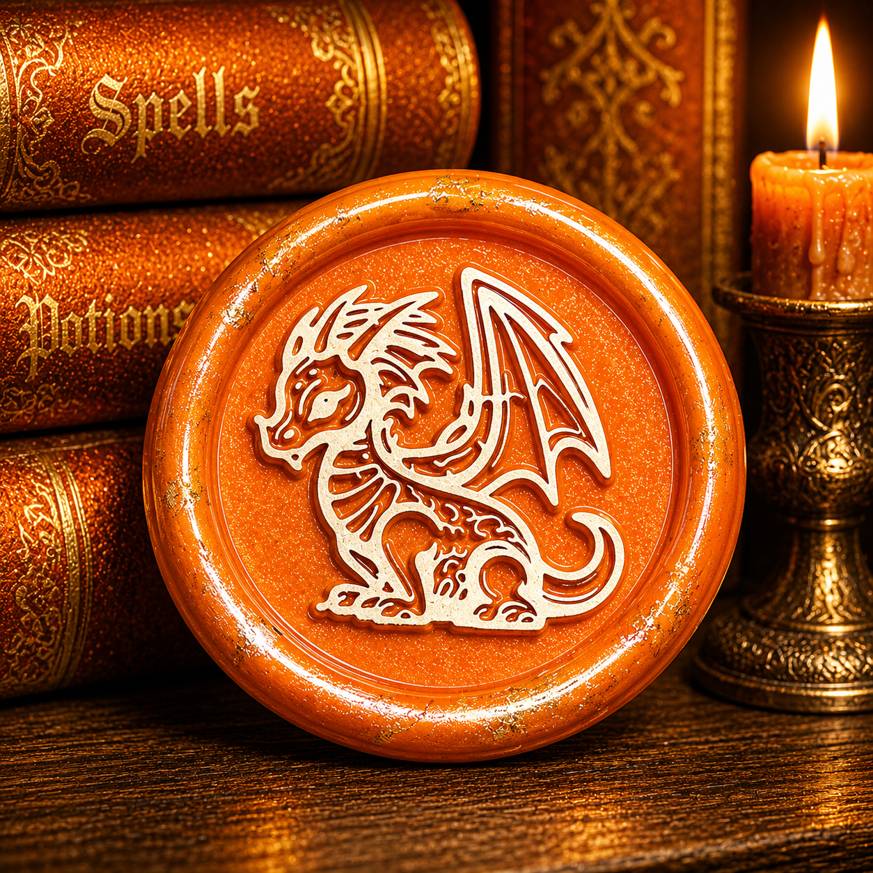 Dragon Envelope Wax Seals – Peel & Stick • Multiple Colors