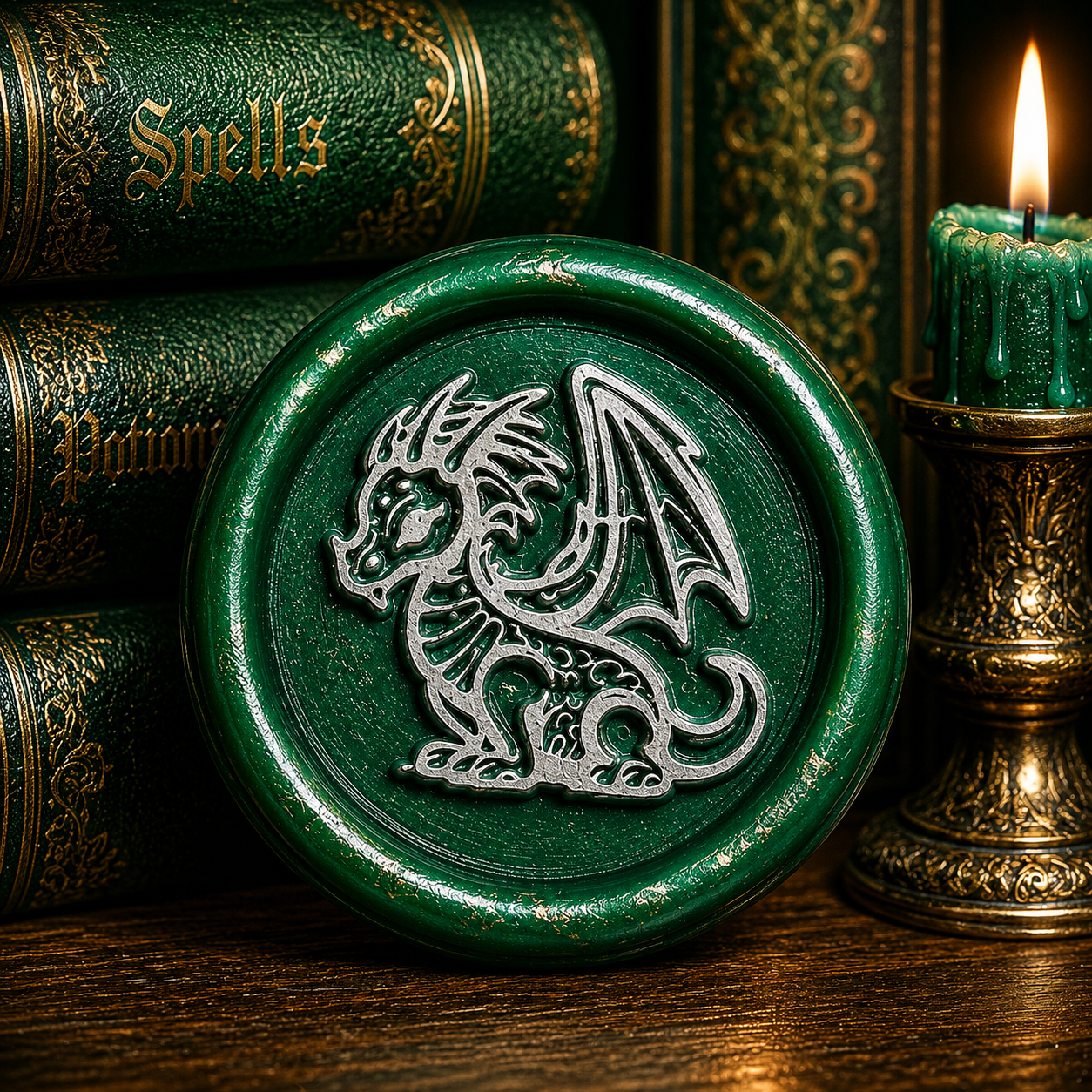 Dragon Envelope Wax Seals – Peel & Stick • Multiple Colors
