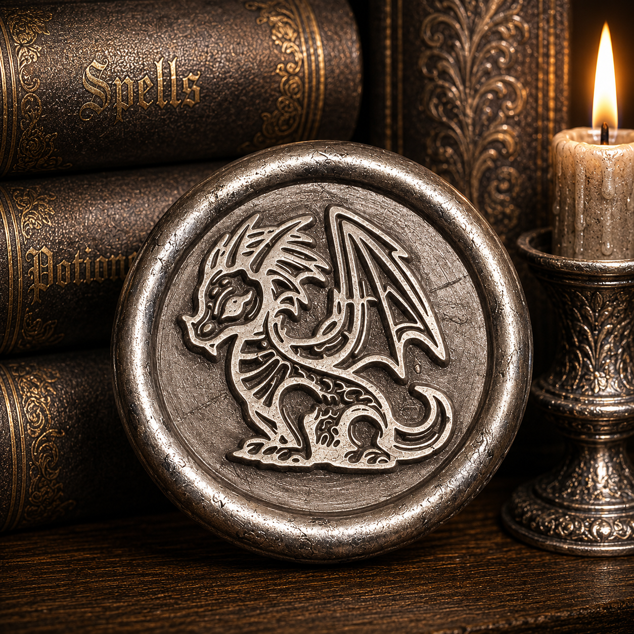 Dragon Envelope Wax Seals – Peel & Stick • Multiple Colors