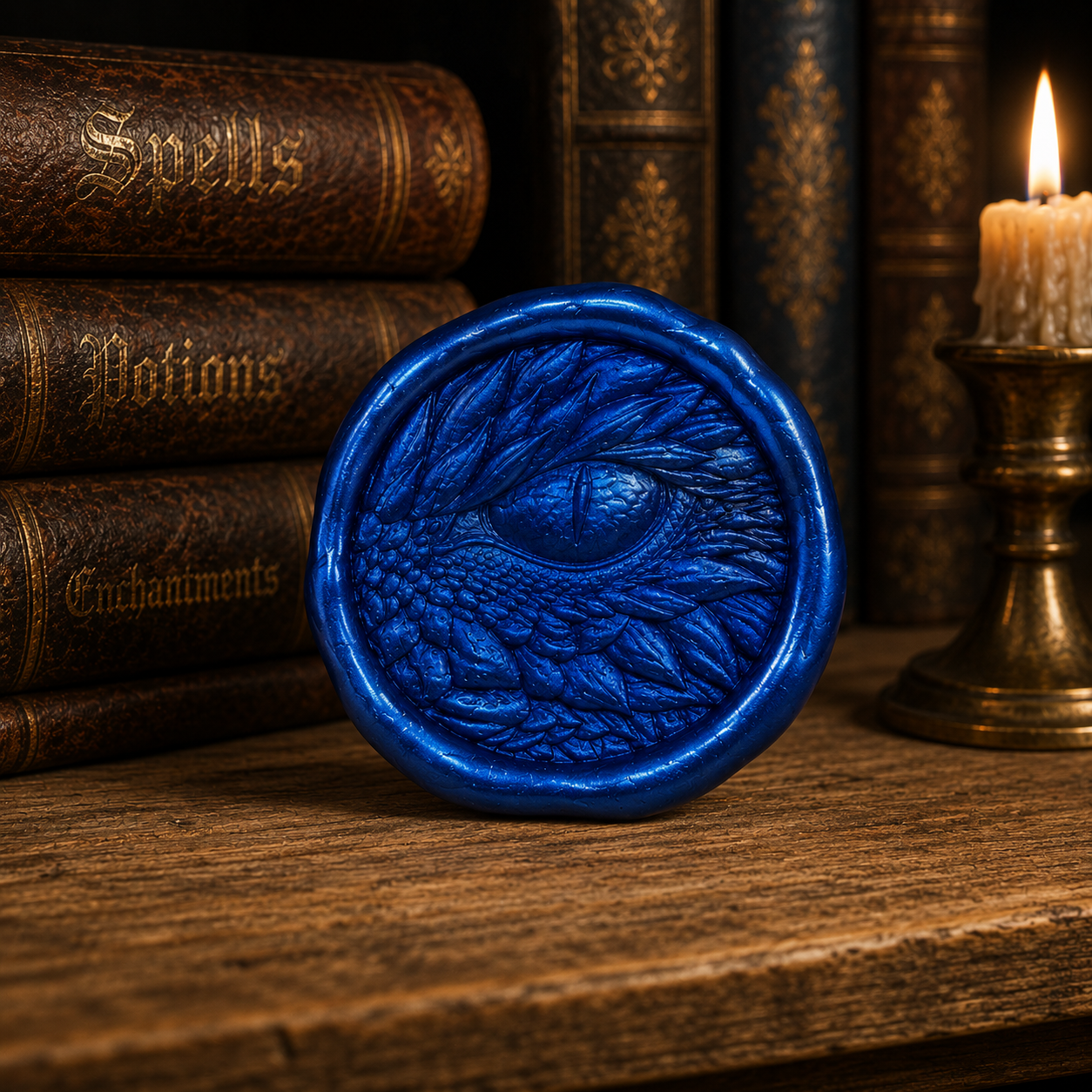 Wax Seal Stamp – Dragon Eye - Brass - For Sealing Envelopes and Gifts
