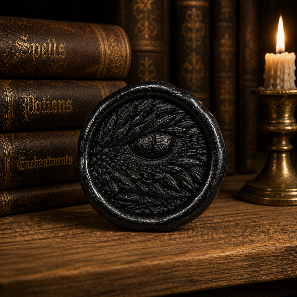 Wax Seal Stamp – Dragon Eye - Brass - For Sealing Envelopes and Gifts