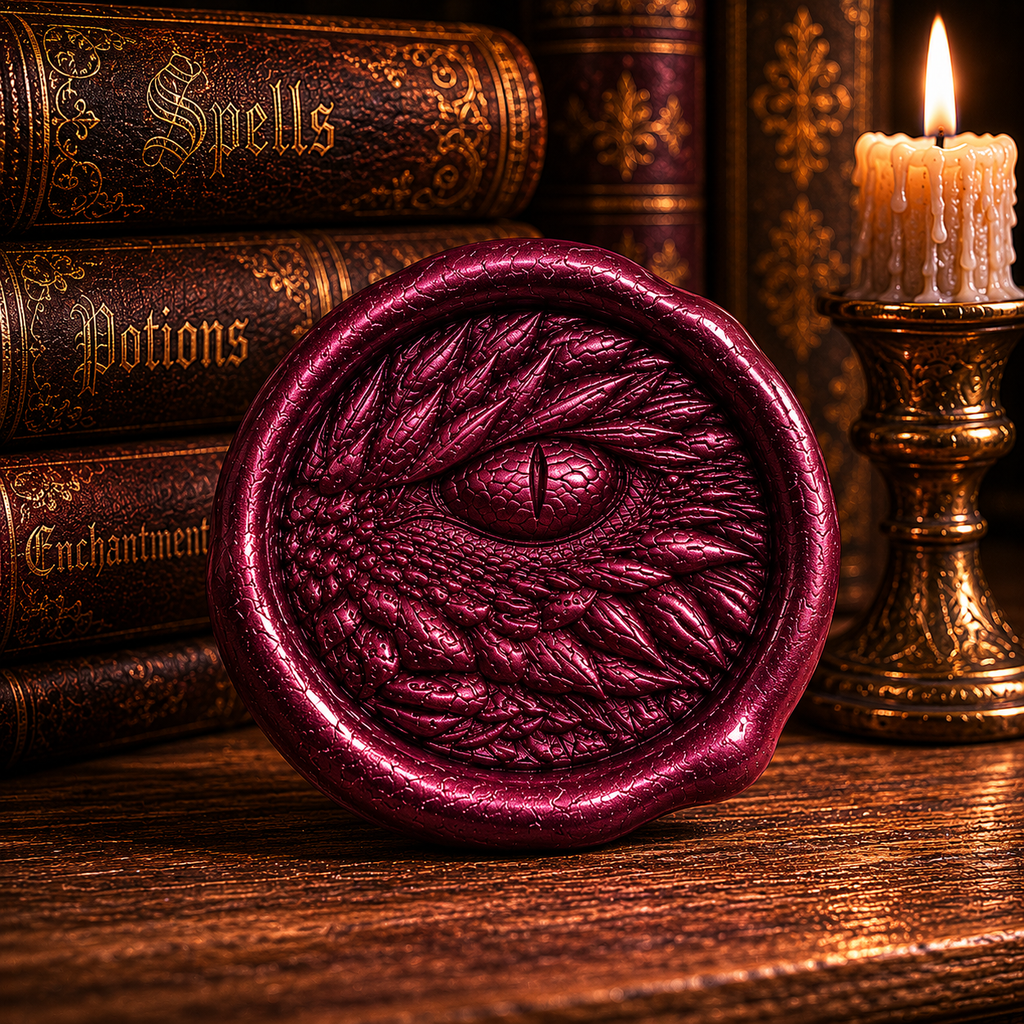 Wax Seal Stamp – Dragon Eye - Brass - For Sealing Envelopes and Gifts