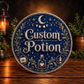 Handmade Personalized Decorative Potion Bottle - Custom Designed for you!