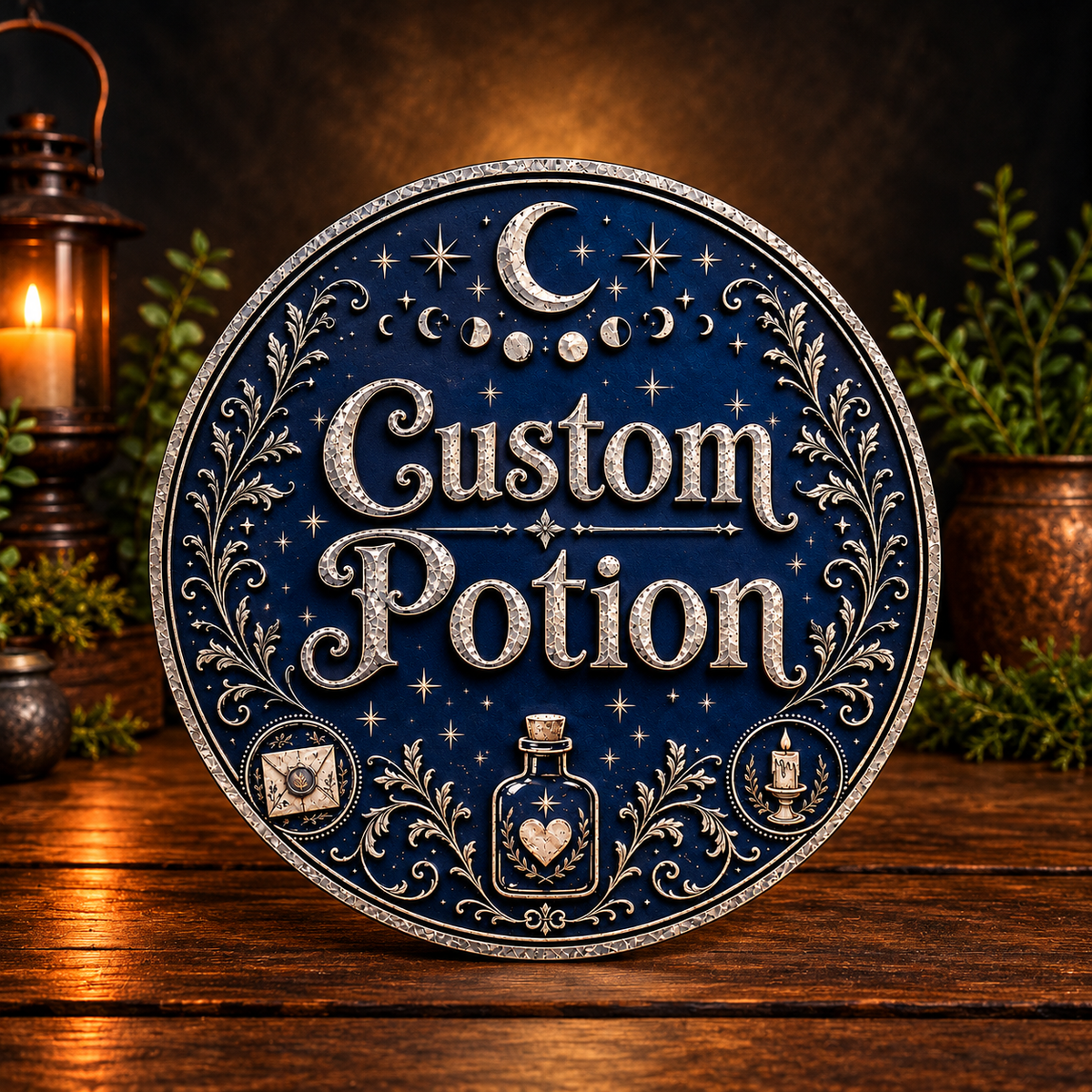 Handmade Personalized Decorative Potion Bottle - Custom Designed for you!