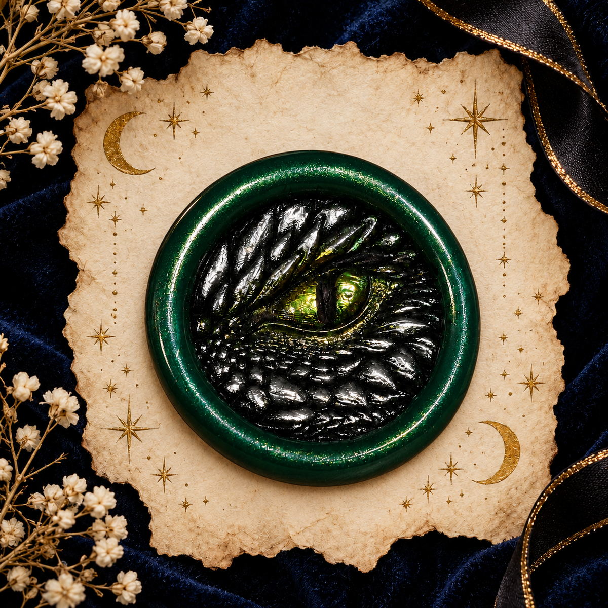 Handmade Dragon Eye Wax Seals Peel & Stick Multiple Colors