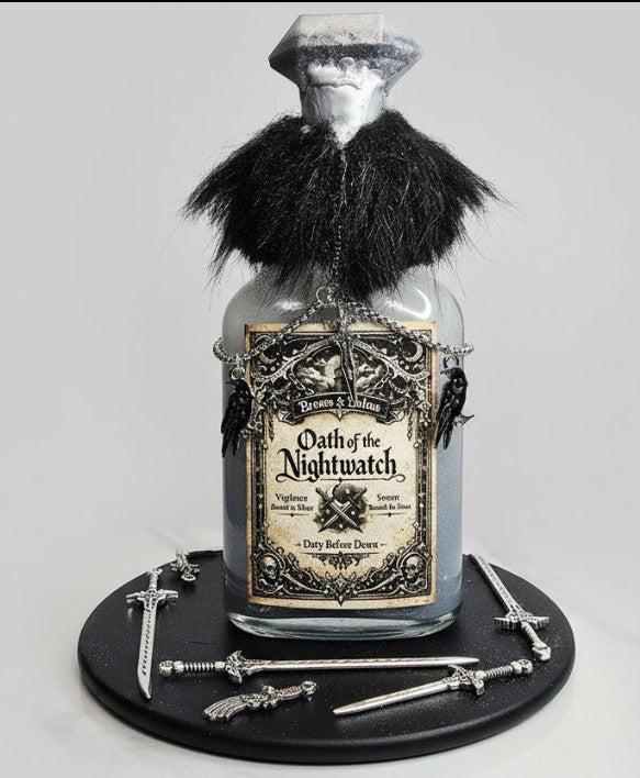Oath of the Nightwatch Decorative Potion Bottle Prop White to Silver